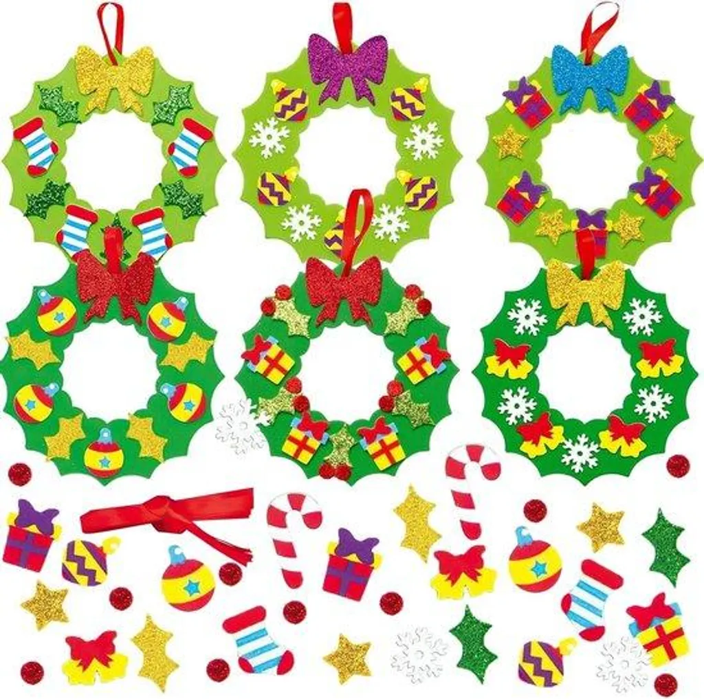 Activité Manuelle Noël : Kit Bricolage 6 Pièces pour Décorer le Sapin