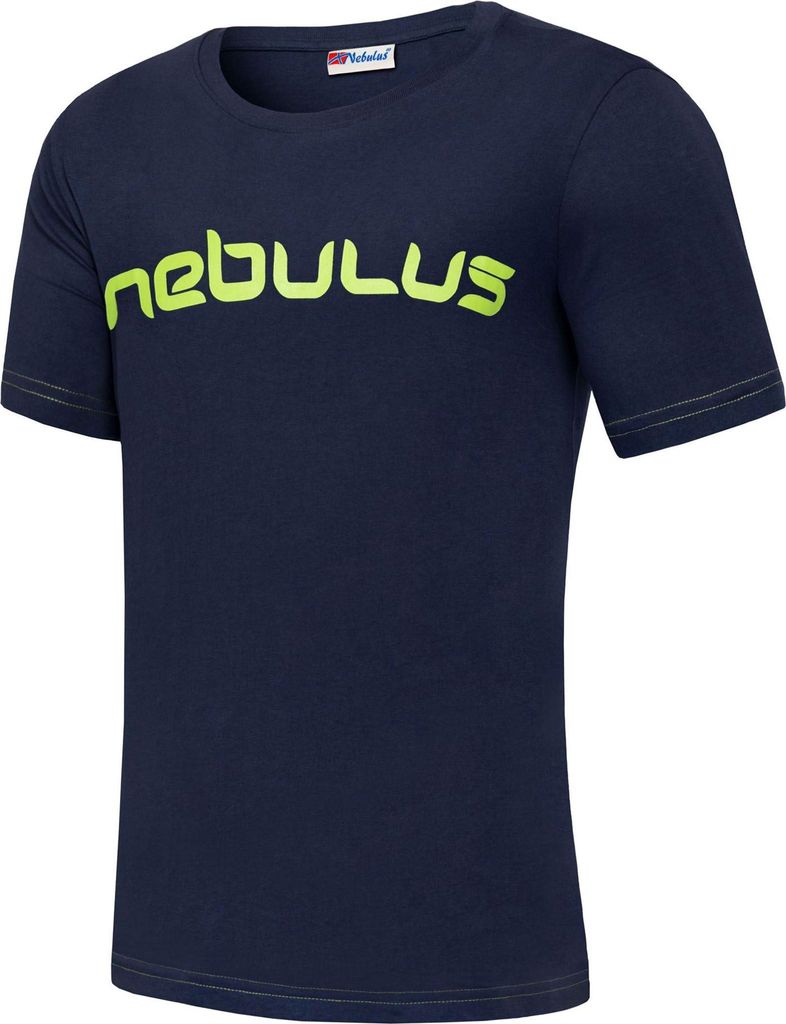 Nebulus T-Shirt LEOS Herren, Shirt, T-Shirt, Rundhals-Ausschnitt, P5633 - Herren, navy-lime, XXL