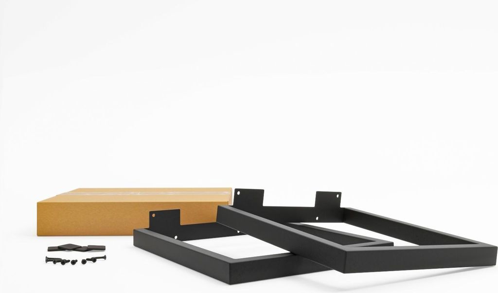 HEVVA - 35 cm hohe Möbelfüße GRAZ - 50 cm Tiefe, Schwarz, Produktbild 