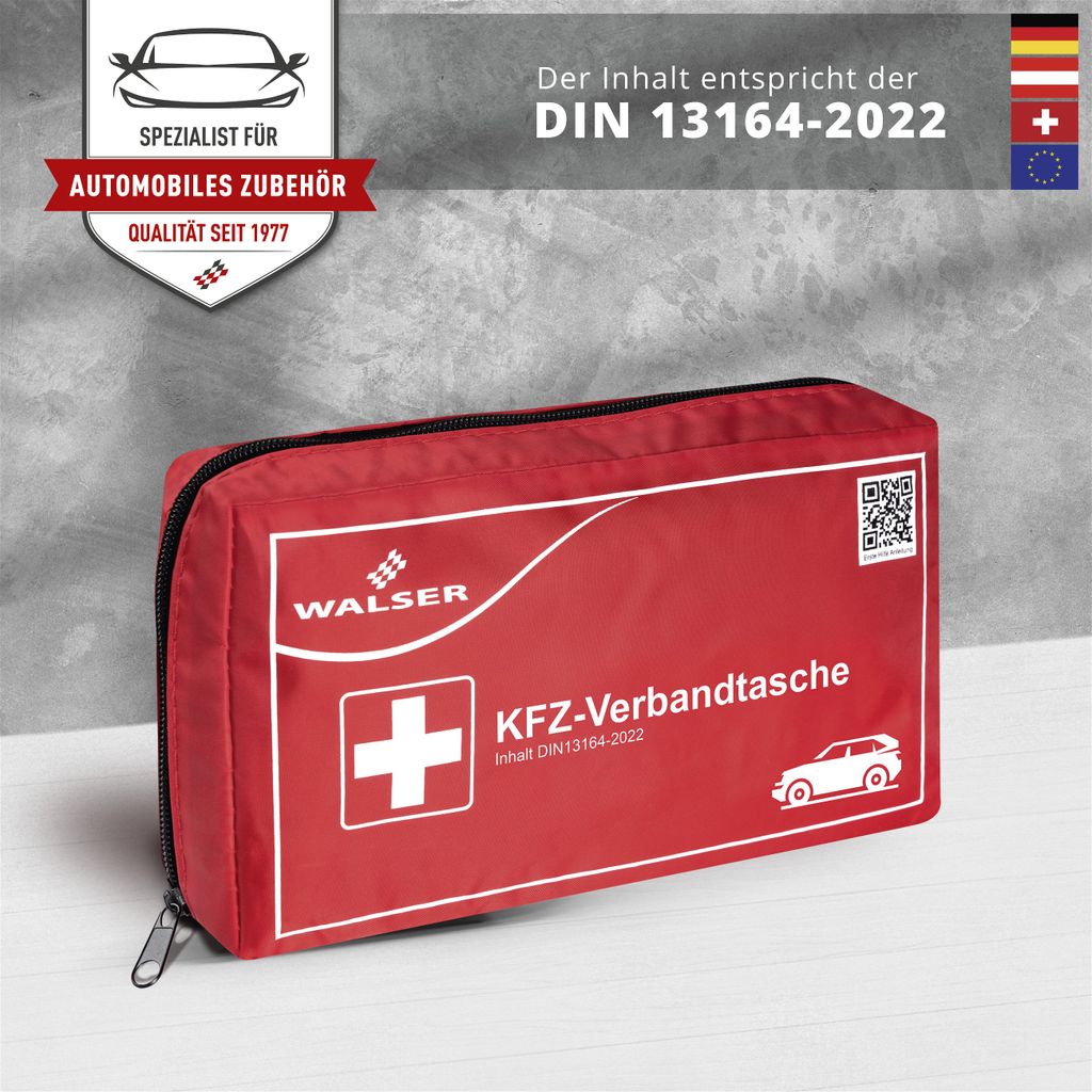 KFZ-Verbandtasche, erste Hilfe Verbandskasten mit 42 Teilen
