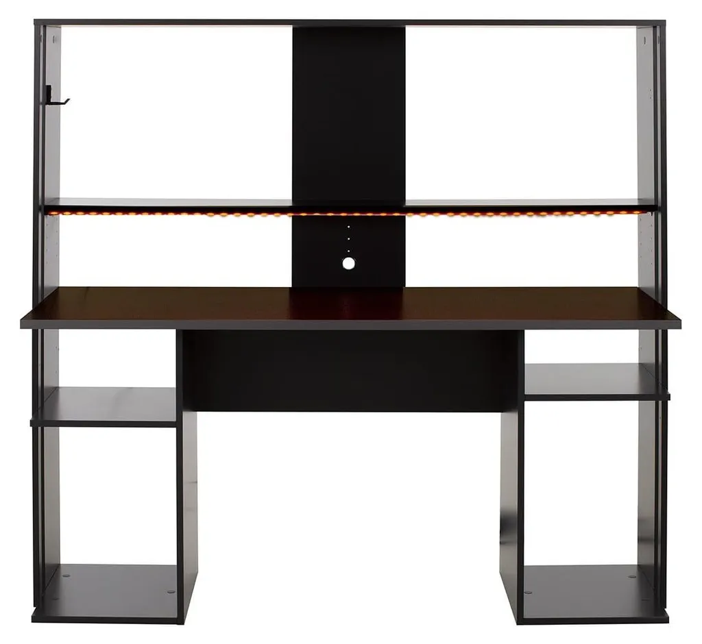 Bureau Gaming Fabrication Française - Large Plateau Streamer 120 cm Noir