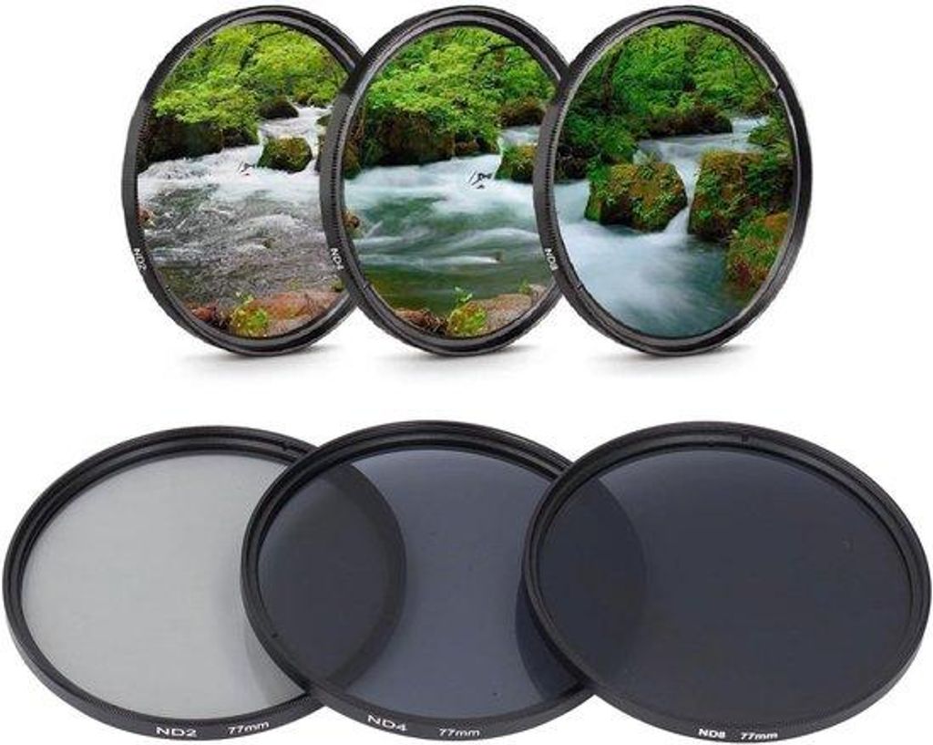 Neutral-Dichte-Filter-Set, Neutral-Dichte 2, Neutral-Dichte 4, Neutral-Dichte 8, HD-Mehrschichtbeschichtung, Anti-Flare, Anti-Kras, Optisches Glas,...