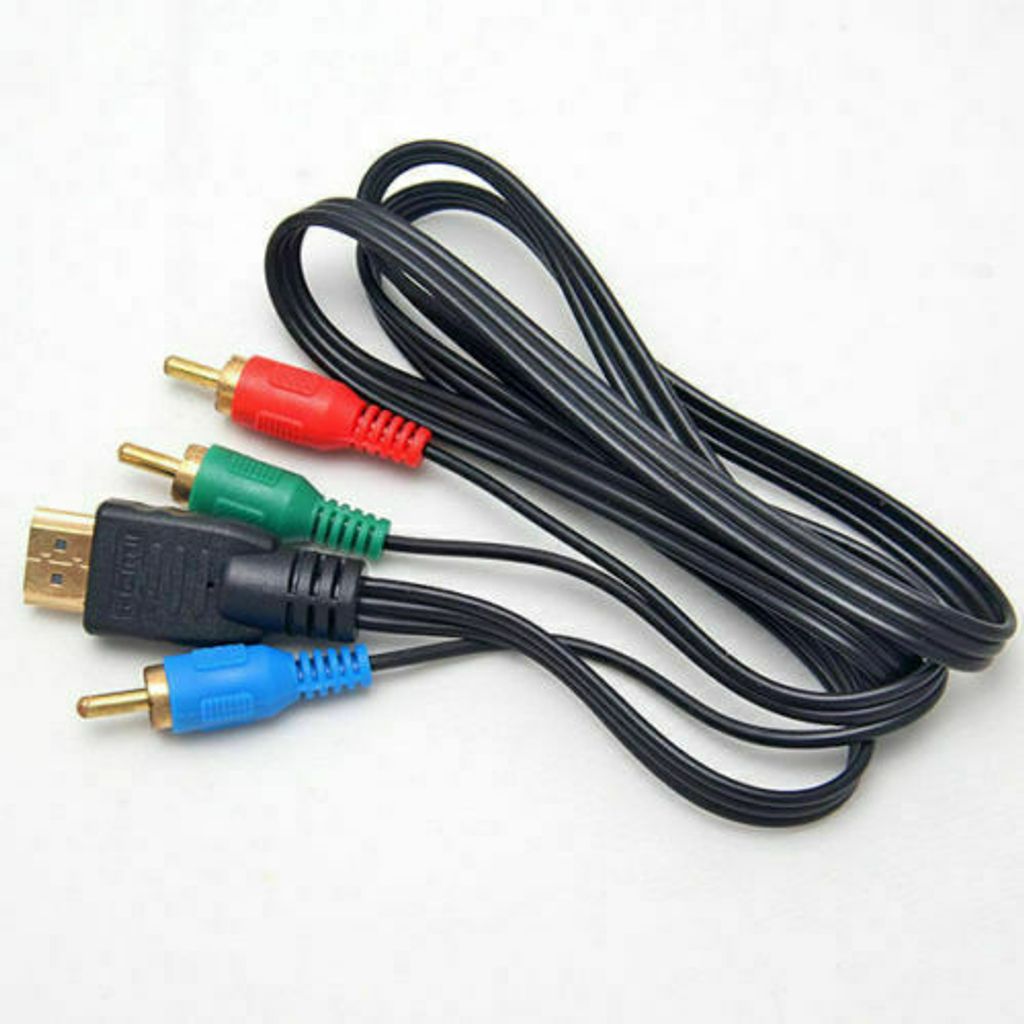 HDMI-Stecker auf 3Cinch-RGB-Buchse Composite-AV-Audio-Video-Adapter-Konverter DE 