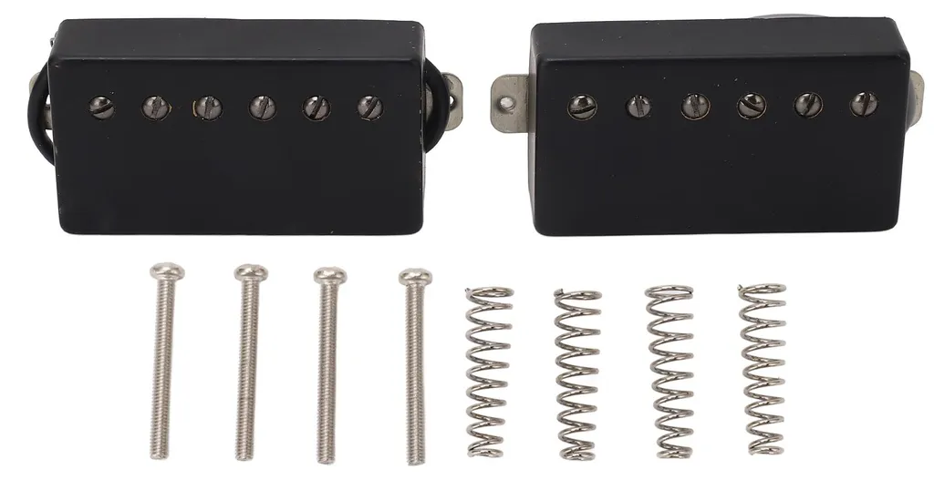 Micro Humbucker GMB227 Alnico 5 Noir Mat : Éliminez les Bruits de Fond