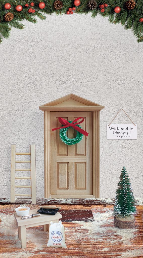 Tanner der kleine Kaufmann Wichteltüre Weihnachtsbäckerei, 13 tlg