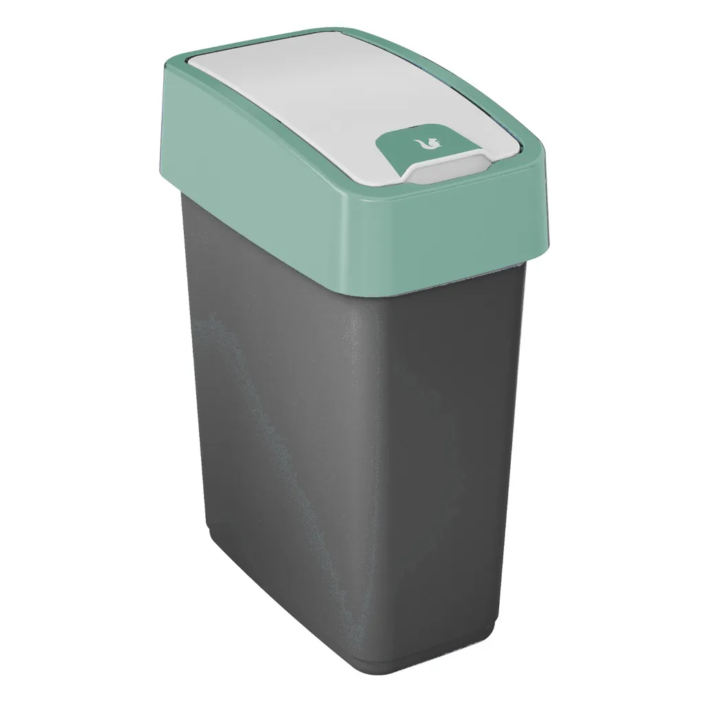 Petite poubelle de salle de bain 10 litres avec couvercle basculant