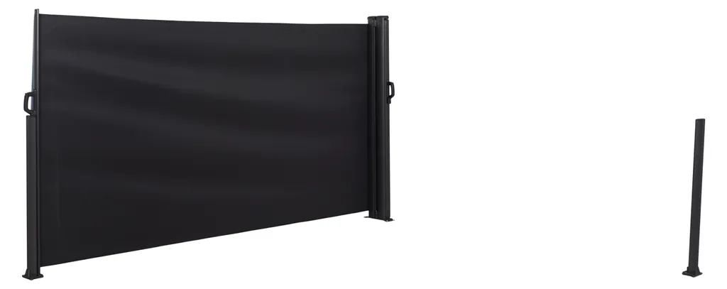 Paravent Double Kim 6m Noir - Solution Anti-vis-à-vis et Coupe-vent Efficace