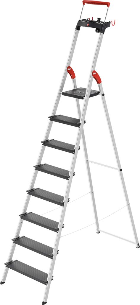 Hliníkové schodíky Hailo L100 TopLine 8 stupňov, nosnosť Obrázok produktu 