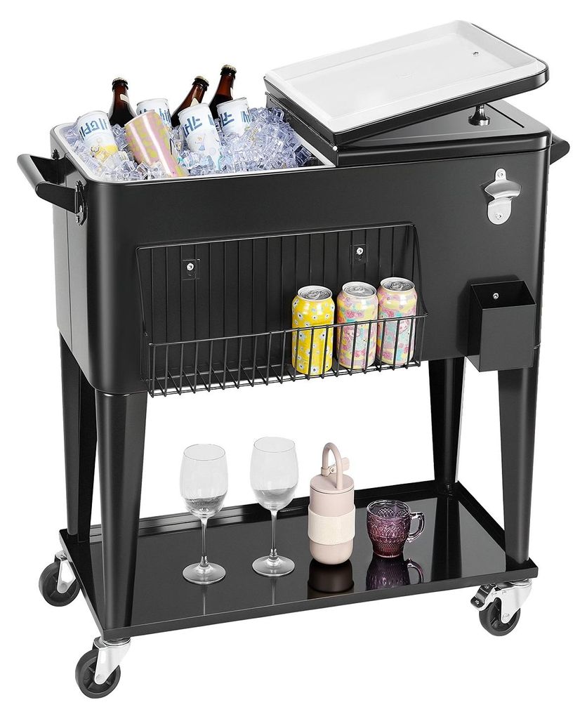 VEVOR carrello refrigerante carrello per bevande 75,71 L Immagine del prodotto 