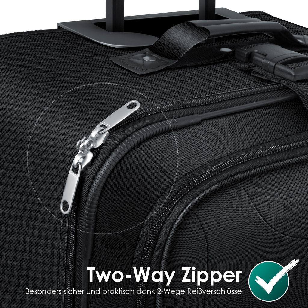 KESSER® 4tlg Trolley Kofferset | Reisekoffer Set  mit Produktbild 9