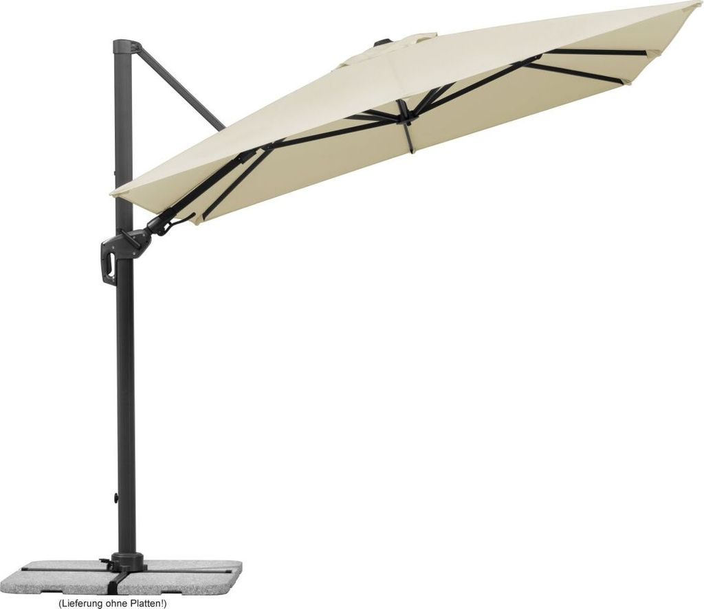 Schneider Ampelschirm Rhodos Twist natur 350 x 260 cm inkl. Produktbild 