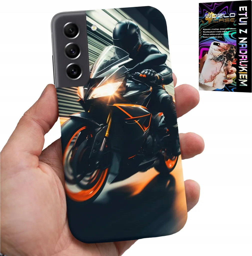 Custodia Per Samsung Galaxy S22 Plus - Moto Fan Moto + Vetro