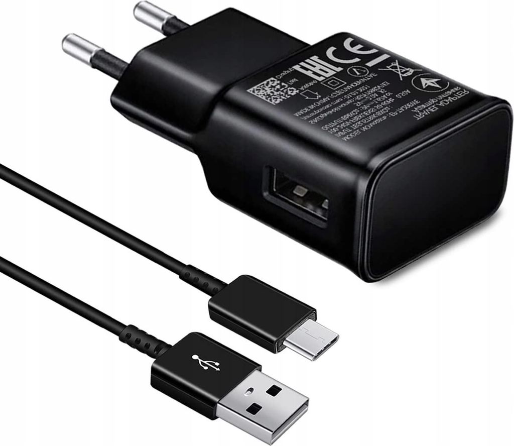 Android-Schnellladegerät mit Kabel für Galaxy S8 S9 S10 A50 A51 Z Flip3