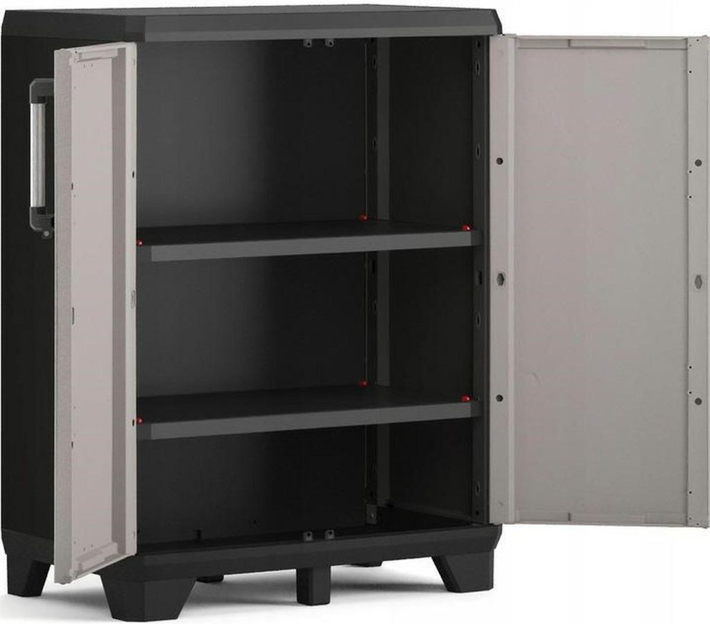 KETER Pro Base Lagerschrank, Schwarz/Grau, 972320 Produktbild 