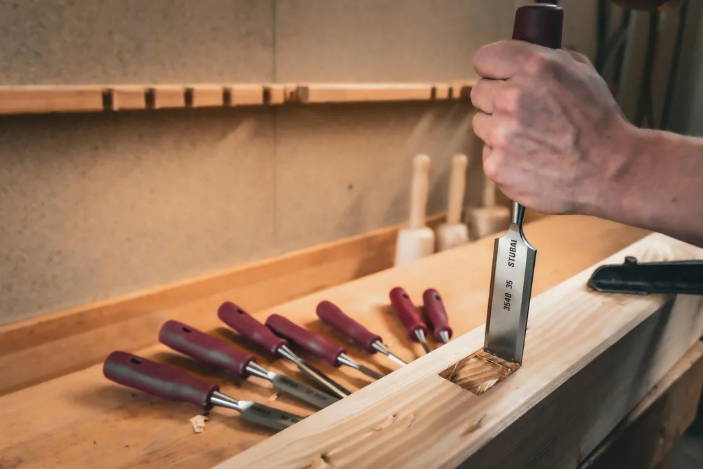 Set de ciseaux à bois professionnels STUBAI pour ébéniste et menuisier - 4