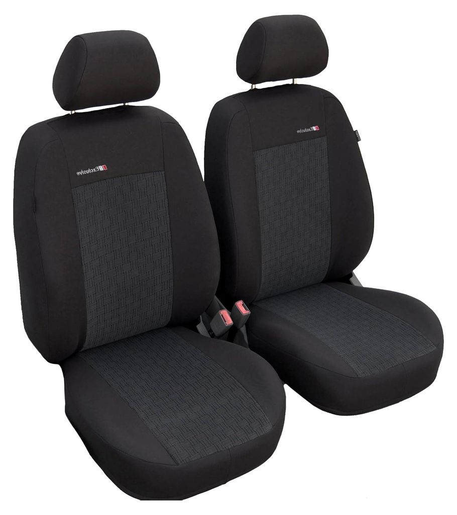Autositzbezüge Vordersitzbezüge Schutzbezüge Universal Sitzbezüge Schonbezüge Grau Polyester Exc AKR