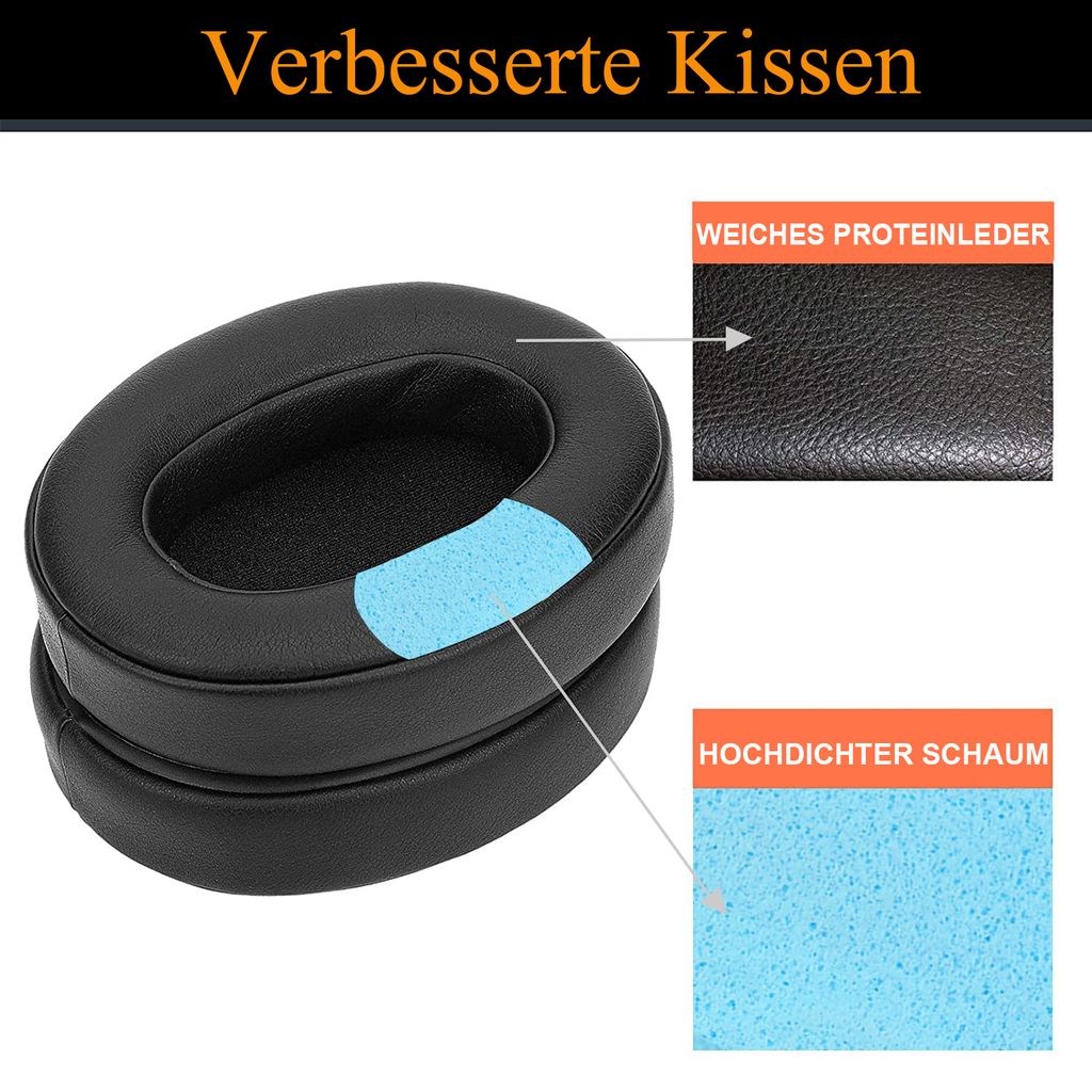 Ersatz-Ohrpolster aus Netzstoff fš¹r Sony WH-CH700N, WH-CH710N Kopfh?rer Ohrpolster, Ohrmuscheln Reparaturteile