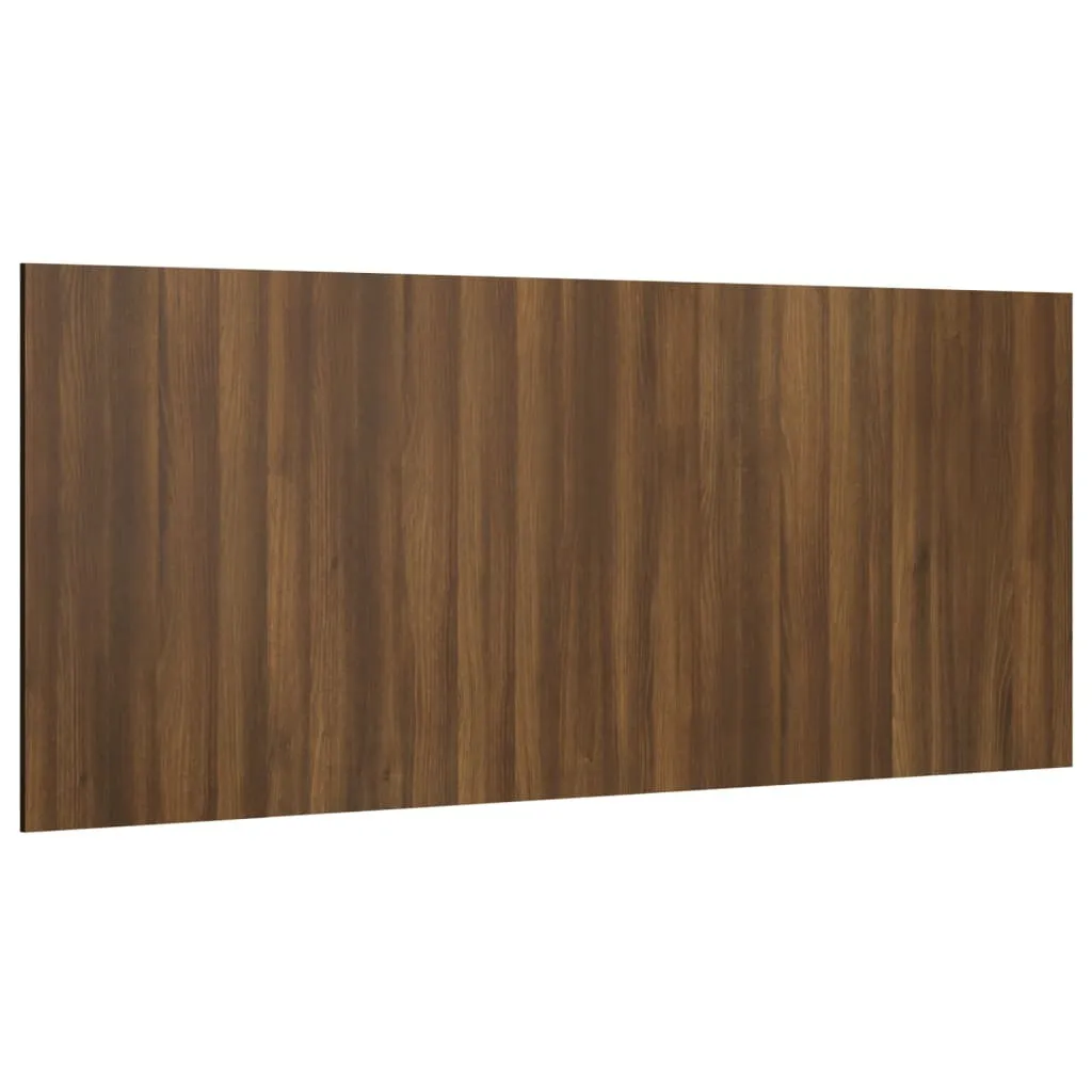 Tête de lit 200 cm bois composite marron aspect chêne grainé fin