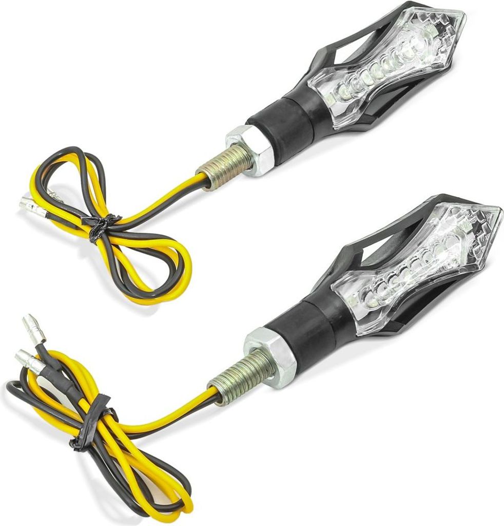 Lauflicht Blinker Motorrad LED # BL12 E-Prüfzeichen 2 Stück