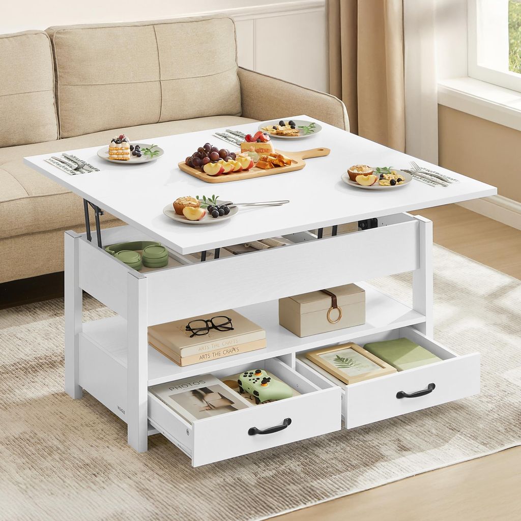 VASAGLE Couchtisch, Wohnzimmertisch, Gaszylinder, Produktbild 