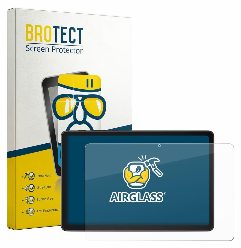 BROTECT Schutzglas für Lenovo ThinkTab X11 Gen 1 Schutzfolie Panzer Folie Glas Display Schutz klar