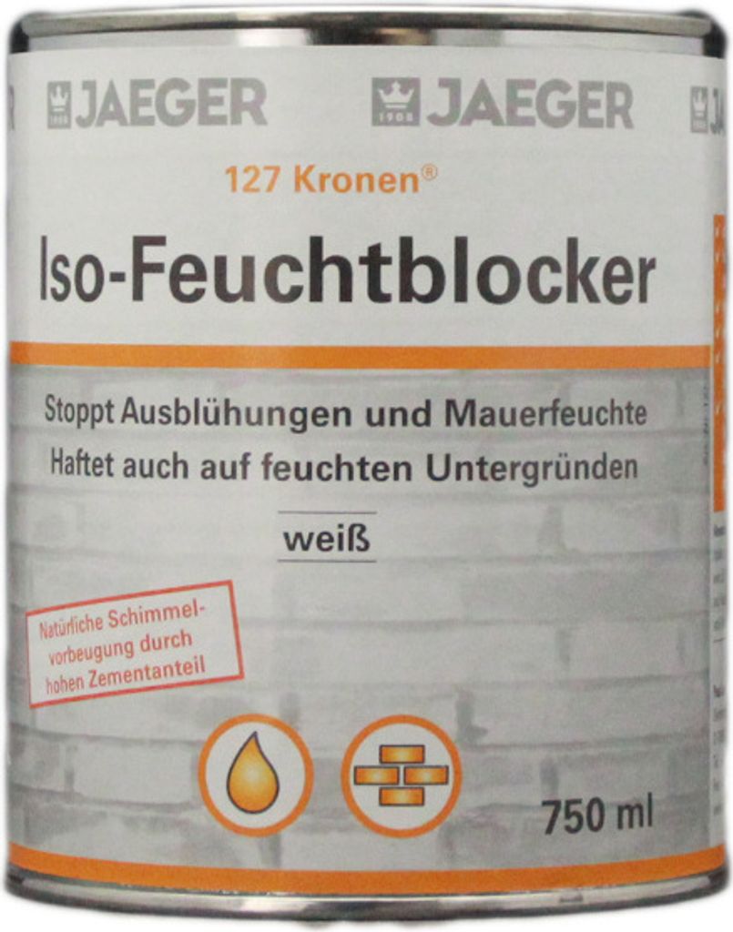 Jaeger 127 Kronen Iso-Feuchtblocker 0,75L weiss