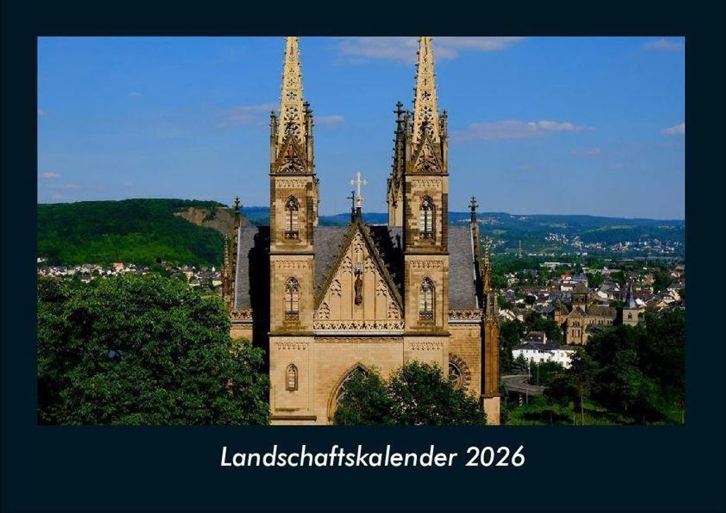 Landschaftskalender 2026 Fotokalender - Querformat DIN A4, Monatskalender mit Bild-Motiven aus Fauna und Flora, Natur, Blumen und Pflanzen