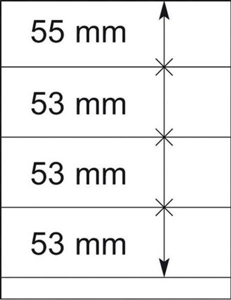 Lindner 802408P T-Blanko-Blätter - 10er-Packung Produktbild 