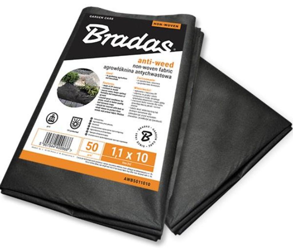 Bradas AWB5016010, Schwarz, 1600 mm, 10000 mm Produktbild 