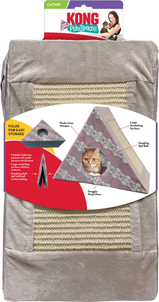 Cabane pour Chat Kong Play Spaces Zen Den Tunnel de Jeu Pliable Unique