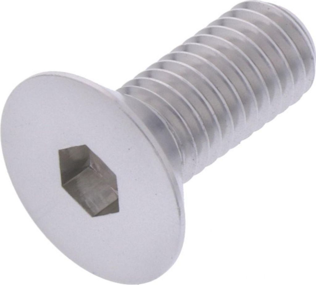 Senkschraube JMP Bolt M8x1,25mm 20mm Aluminium silber