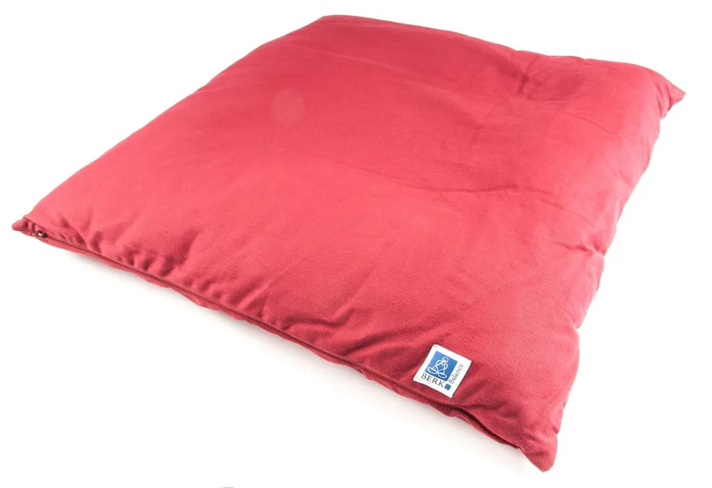 Tapis de méditation bordeaux - Zabuton pliable en coton bio de qualité
