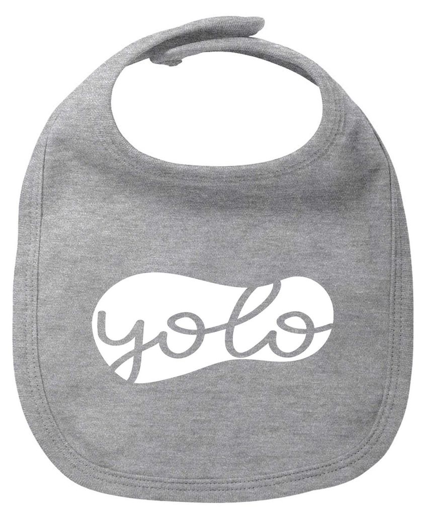 Huuraa Baby Lätzchen YOLO you only live once Heather Grey Produktbild 