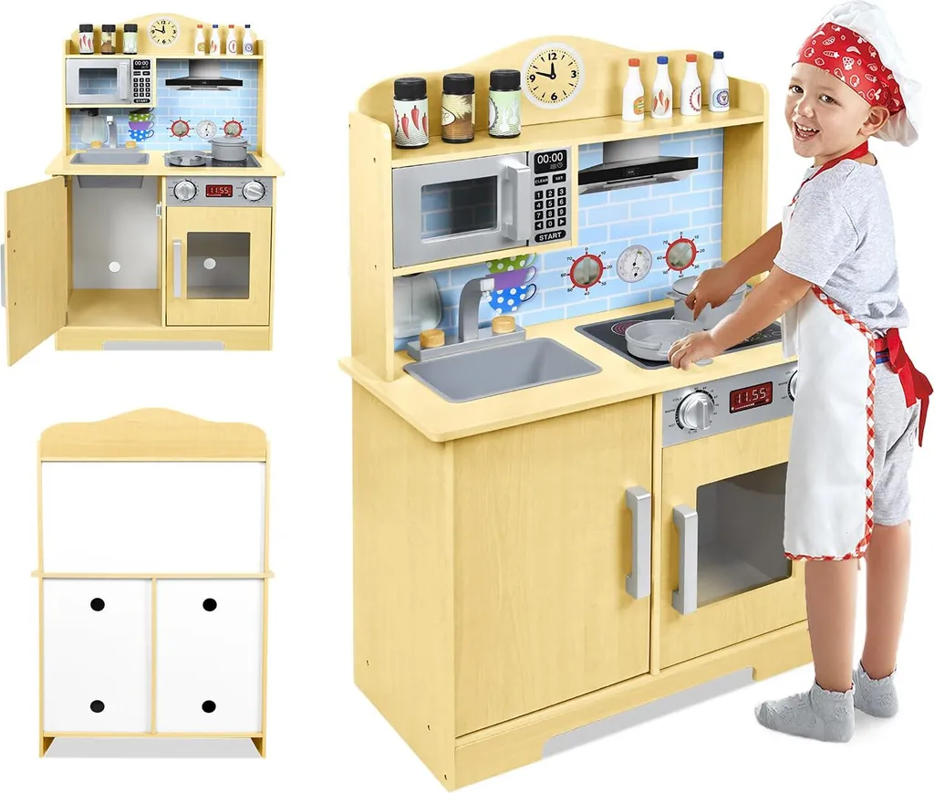 Cuisine bois enfant 3 ans et plus pour apprendre à cuisiner en jouant