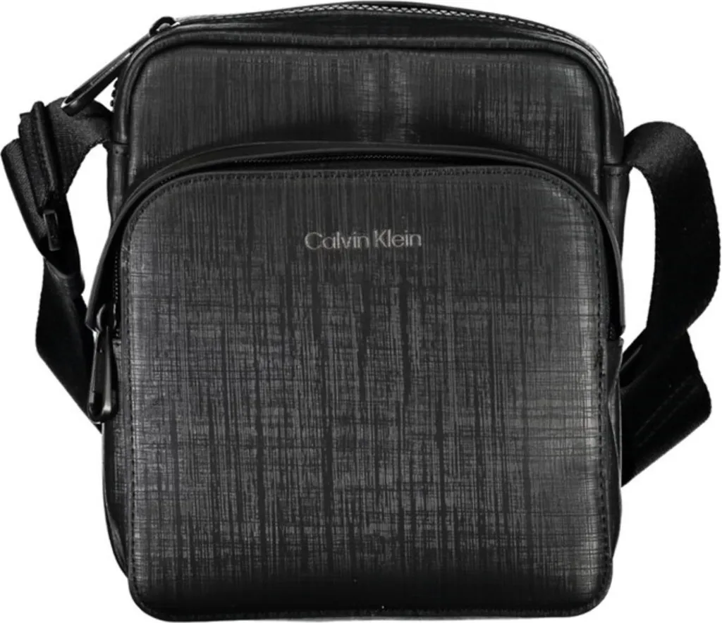 Calvin Klein K50K511188 Sacoche Homme Noire Minimaliste en Recyclé