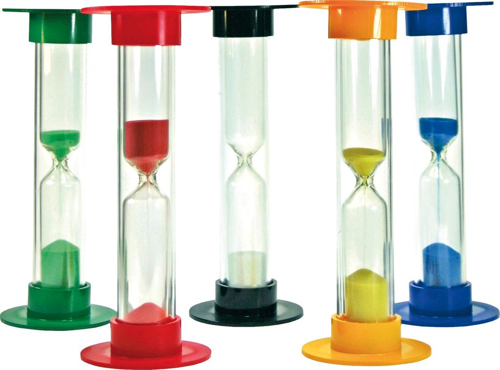 EDUPLAY 120-049 Sanduhren Set, groß, 15 cm hoch, Produktbild 