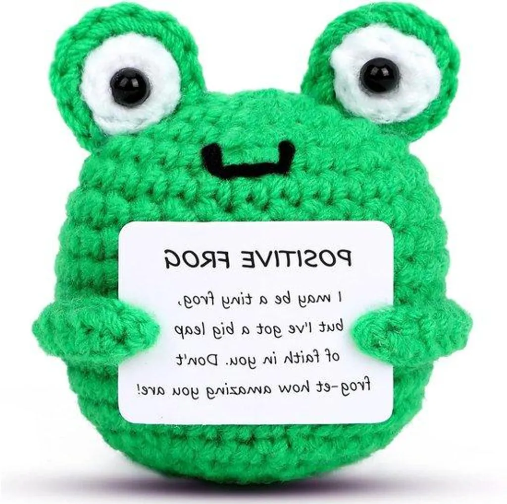 Grenouille porte-bonheur au crochet faite main pour cadeau original