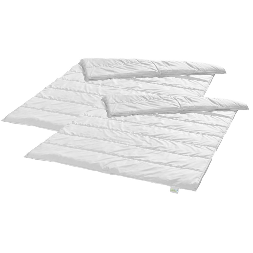 Bodyprotect - ECOLine Bettdecken, 155 x 220 cm, 2er Set, 4-Jahreszeitendecken, 100% Mikrofaser, für Allergiker geeignet