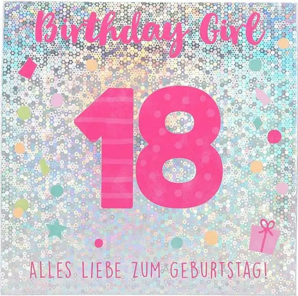 Depesche Geburtstagskarte Mädchen 18 Jahre Alles Liebe zum Geburtstag