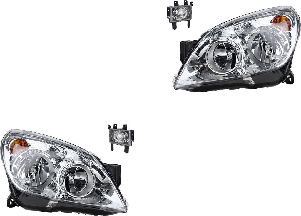 Scheinwerfer Satz passend für Opel Astra H 03/2004 - H7 H1 L+R + Nebels. 1710368 13243424 13261999 6710051 1710369 13243425 13262000 67 Johns