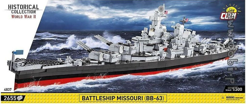 Cobi Battleship Missouri Massstab 1 300 Produktbild 