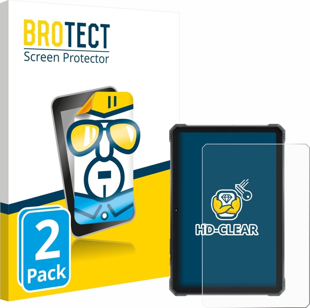 2x Für Hotwav R9 Plus Schutzfolie BROTECT Displayschutz Display Schutz Folie Klar Transparent