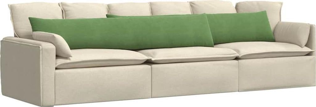 Sofakissen 2 Stück Hellgrün 200 x 40 cm Cordstoff