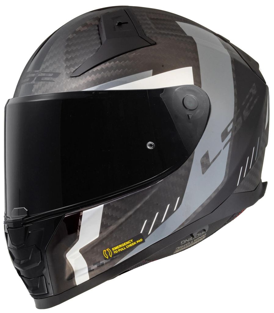LS2 Integralhelm "FF811 Vector II Carbon schwarz / grau Produktbild 