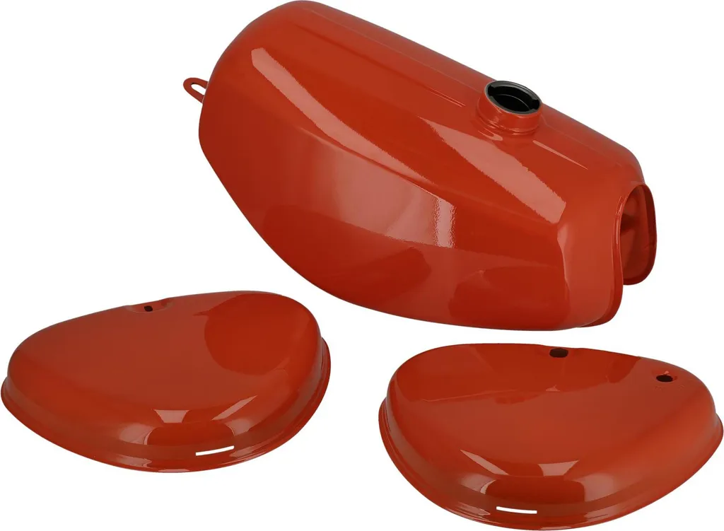Pack rénovation Simson S51 : réservoir et couvercles latéraux rouge RAL
