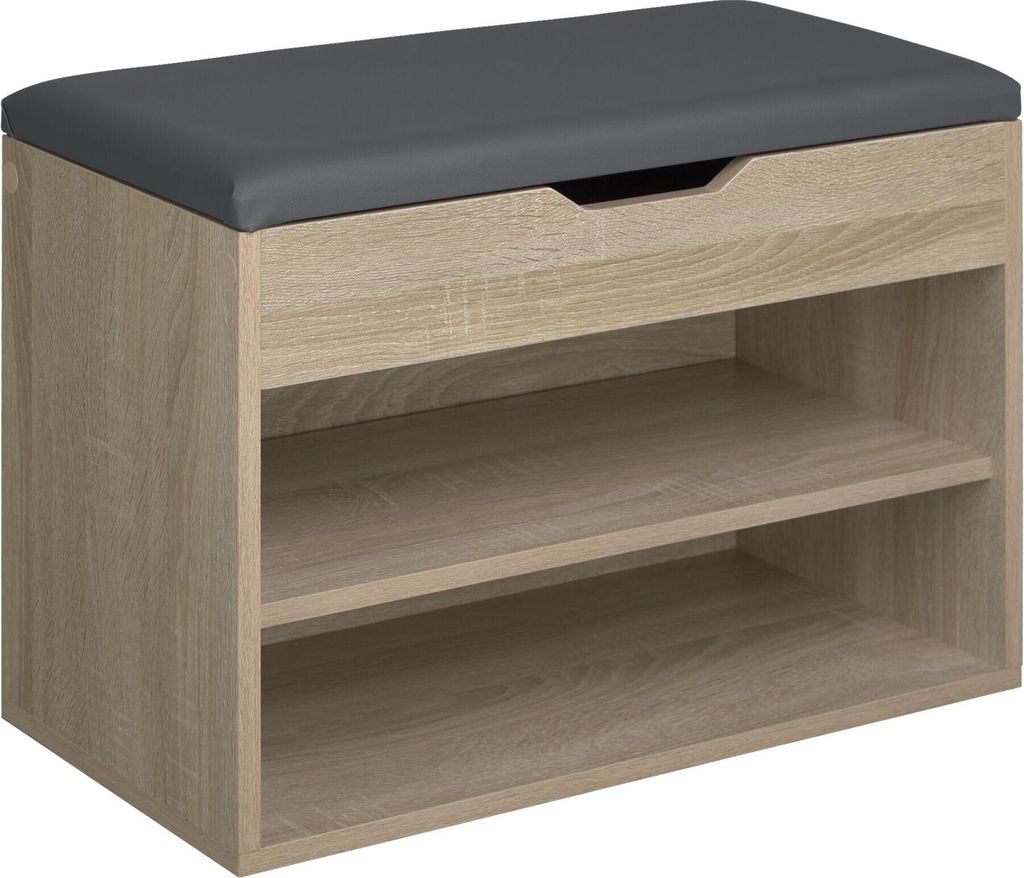 tectake Schuhbank Jasmina 60 x 30 x 43,5 cm