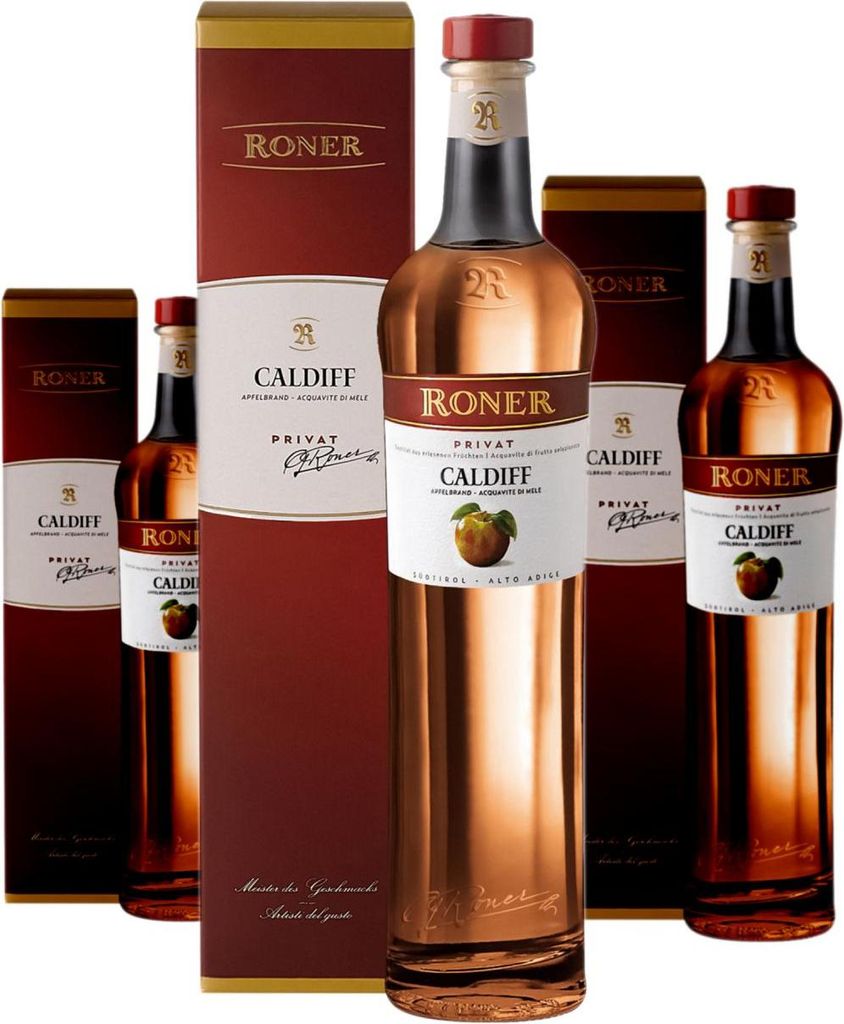 3 x RONER Roner Apfelbrand Caldiff Privat