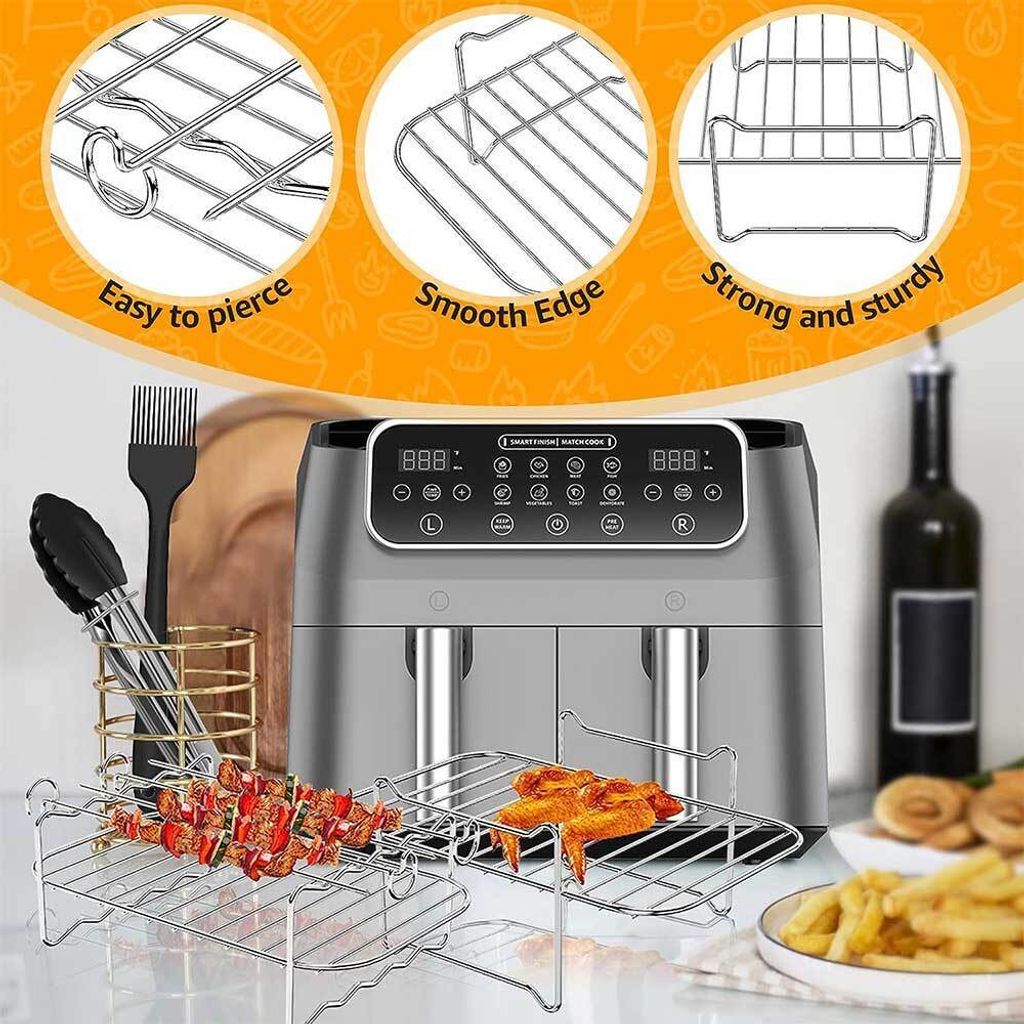 10pcs Silikon Air Fryer Korb für Ninja AF300UK/AF400UK, Produktbild 5
