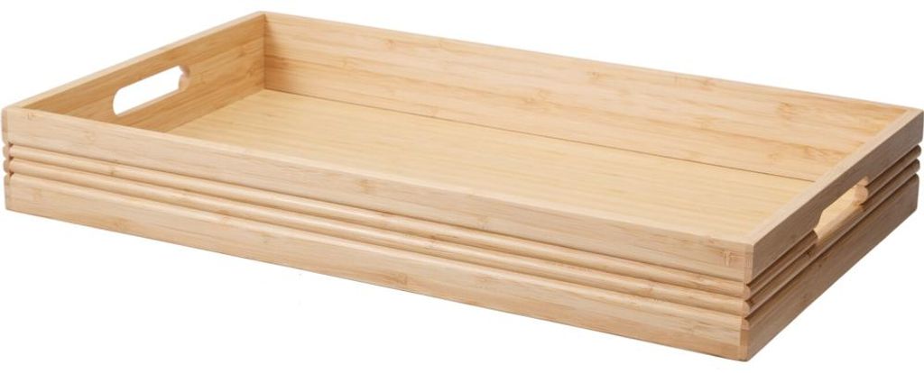 Serviertablett aus Bambus 50x30x6,5 cm Produktbild 