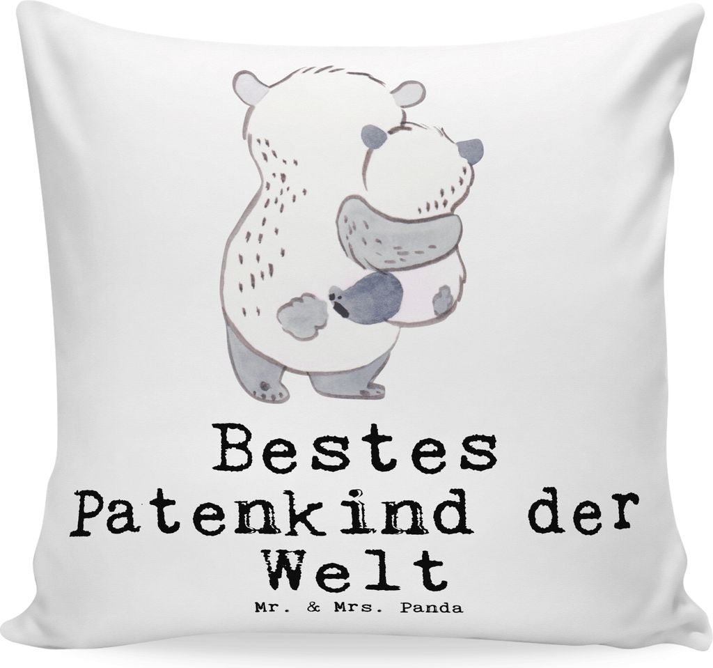Mr. & Mrs. Panda Sofakissen Panda Bestes Patenkind der Welt Produktbild 